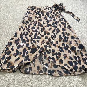 SHEIN wrap front skirt